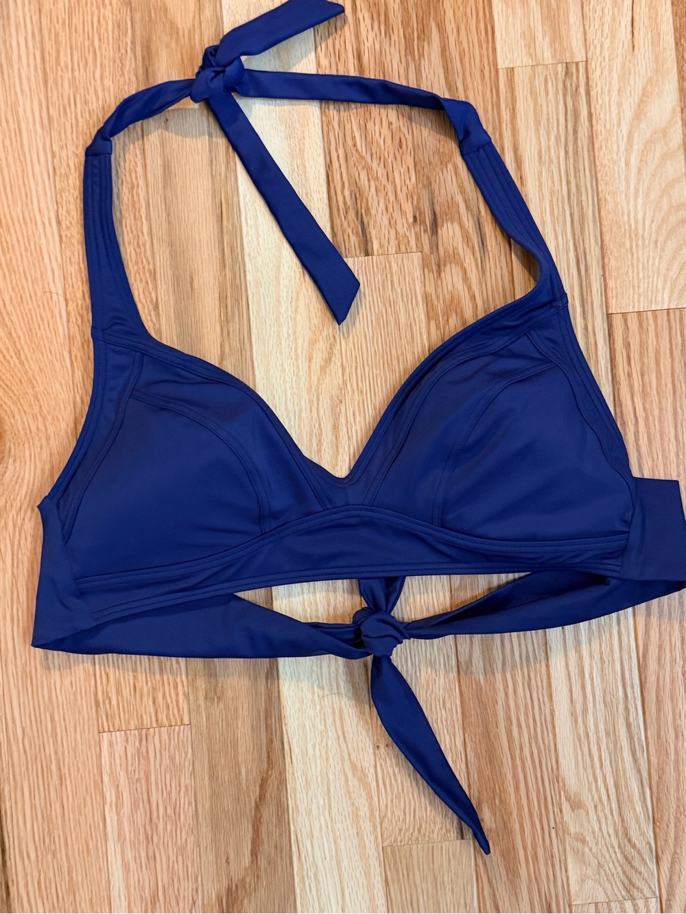 Title nine Navy Blue Women's Halter Swim Top